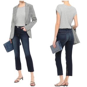 Frame Denim Le High Straight Cropped Fort Fellah